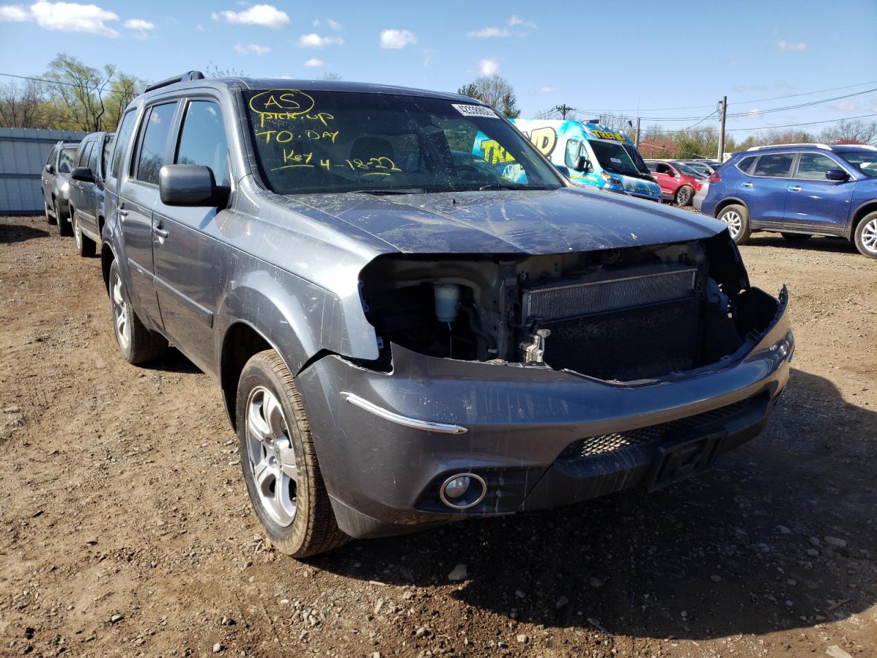 HONDA PILOT EXLN 2013 z numerem VIN 5FNYF3H70DB012726 - Zdjęcie z aukcji