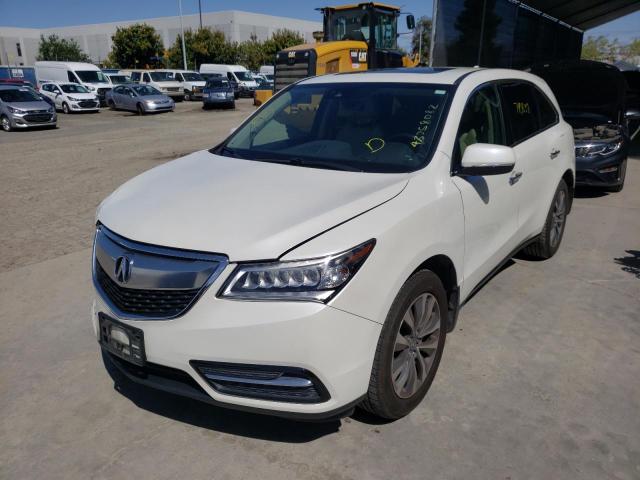 Photo 2 from auction – 2016 ACURA MDX TECHNO with VIN 5FRYD3H44GB006572