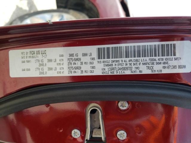 Photo 10 from auction – 2017 RAM 1500 SLT with VIN 1C6RR7LG4HS828722