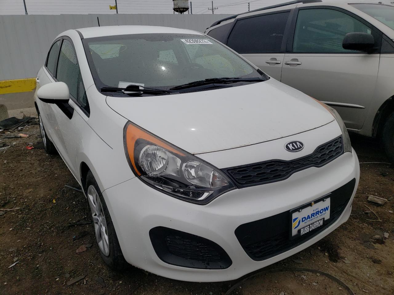 KIA RIO LX 2012 with VIN KNADM5A39C6054911 - Photo from auction