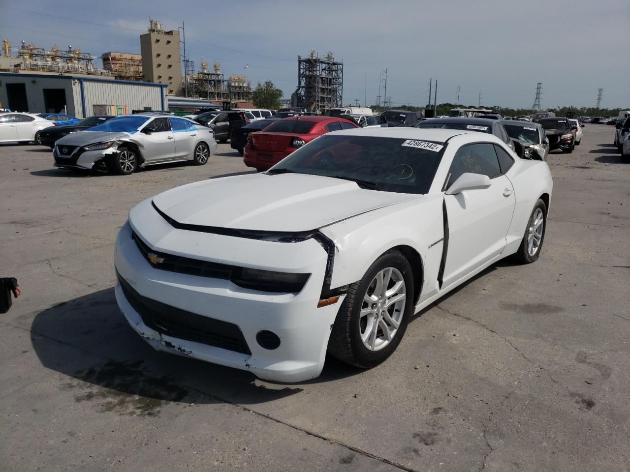 Photo 2 from auction – 2015 CHEVROLET CAMARO LS with VIN 2G1FA1E3XF9302662