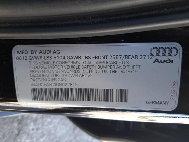 Photo 10 from auction – 2013 AUDI A6 PREMIUM with VIN WAUGFAFC4DN022819