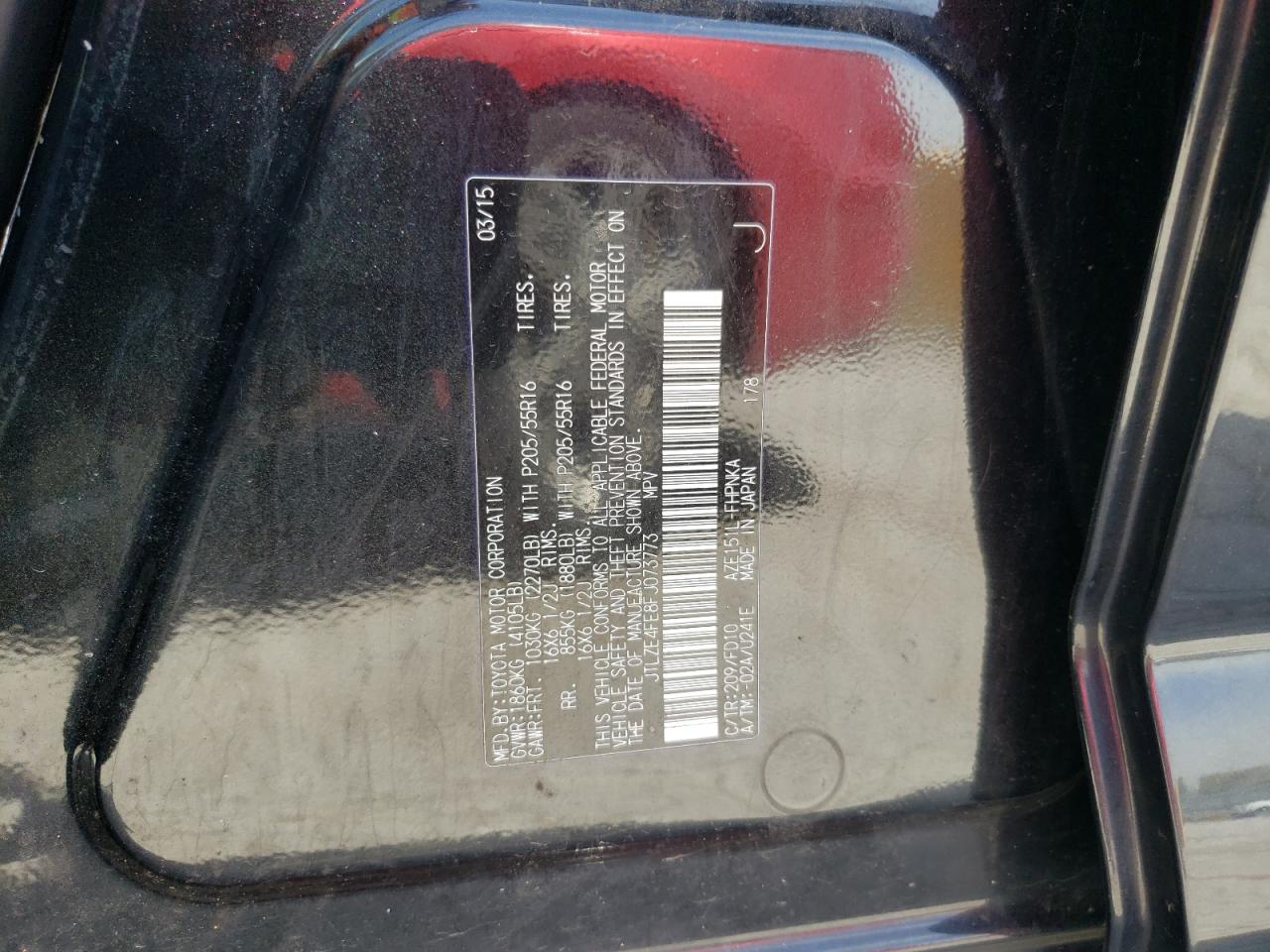 Photo 10 from auction – 2015 TOYOTA SCION XB with VIN JTLZE4FE8FJ073773