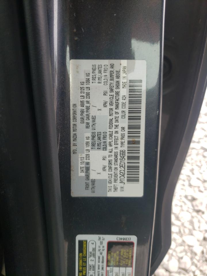 Photo 10 from auction – 2014 MAZDA 5 TOURING with VIN JM1CW2CL2E0164998