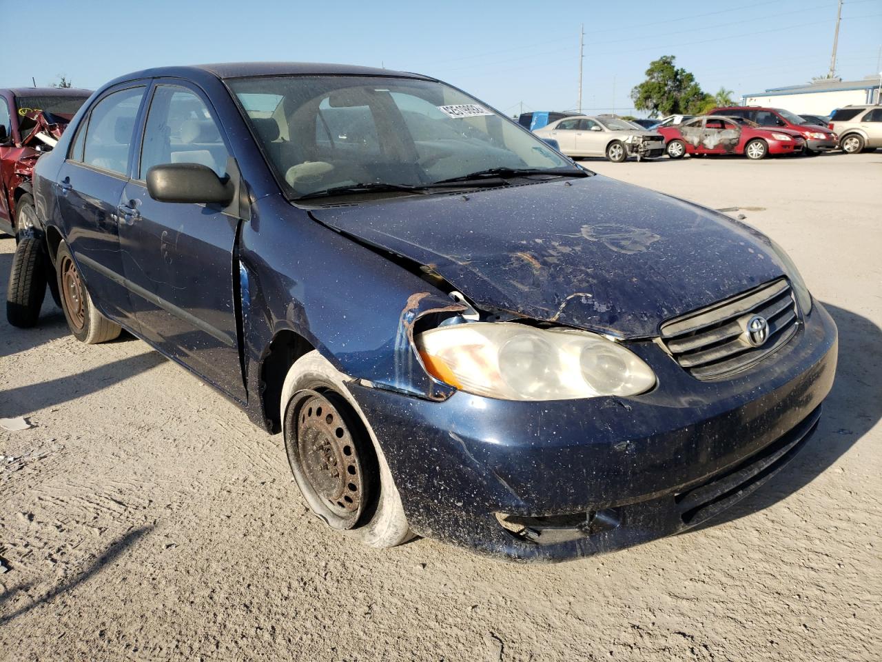 TOYOTA COROLLA CE 2003 with VIN JTDBR32E130039600 - Photo from auction