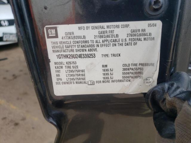 Photo 10 from auction – 2004 GMC SIERRA K25 with VIN 1GTHK29U24E339253