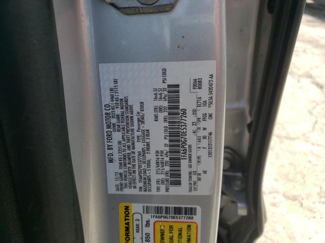 Photo 10 from auction – 2014 FORD FUSION S with VIN 1FA6P0G70E5377260