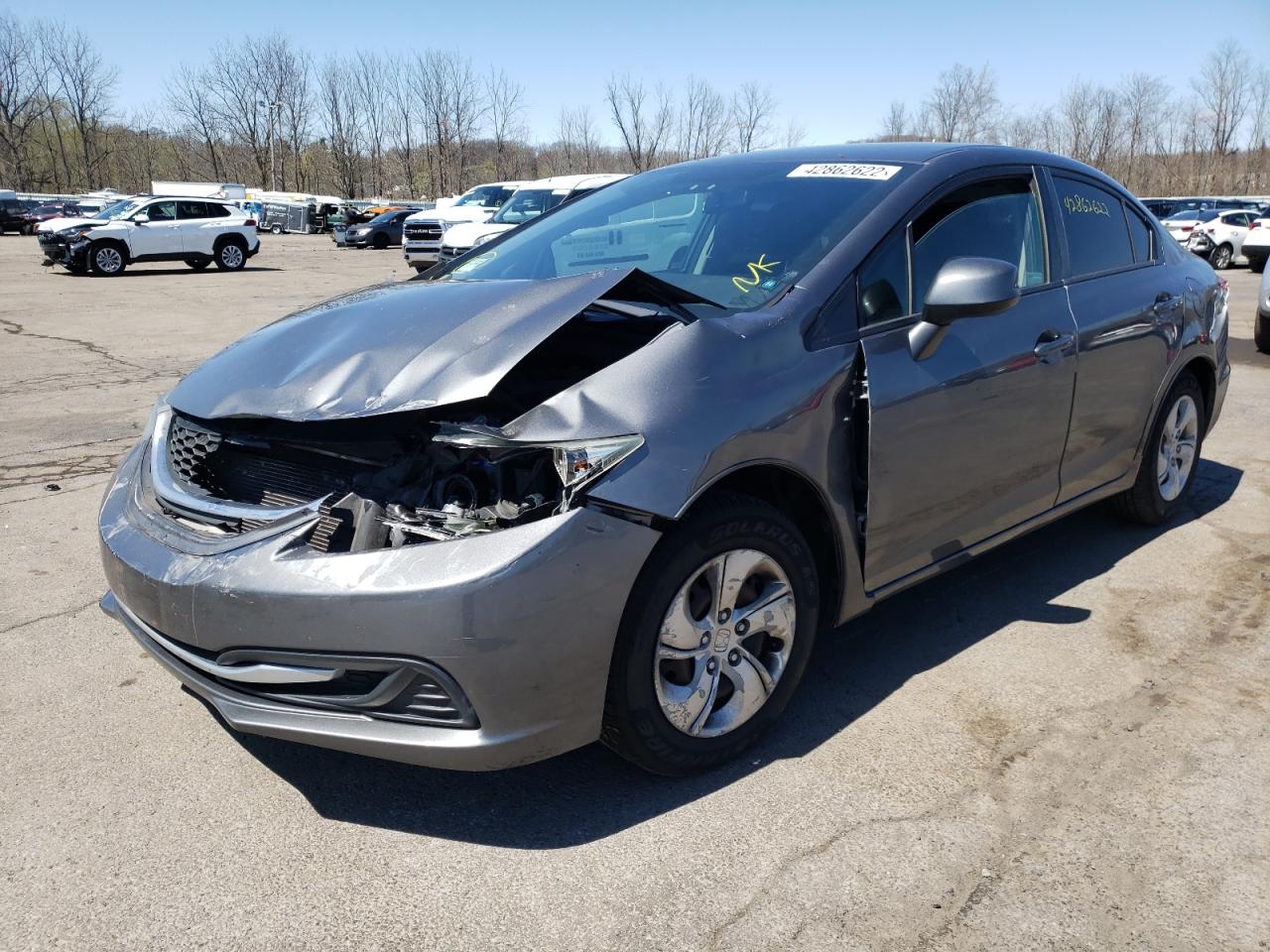 Photo 2 from auction – 2013 HONDA CIVIC LX with VIN 19XFB2F51DE252713
