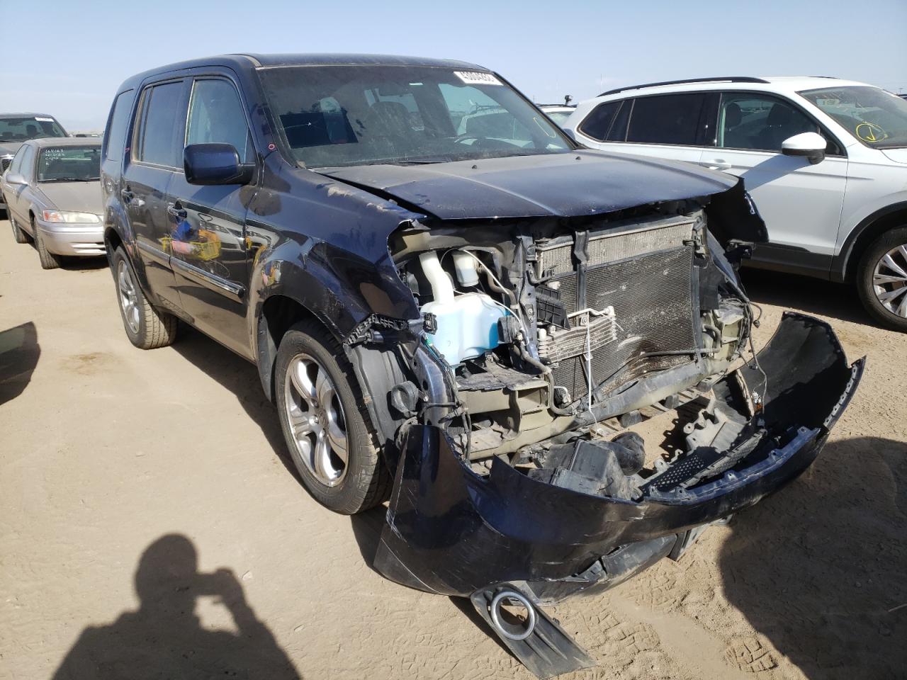 HONDA PILOT EX 2014 with VIN 5FNYF4H49EB016108 - Photo from auction