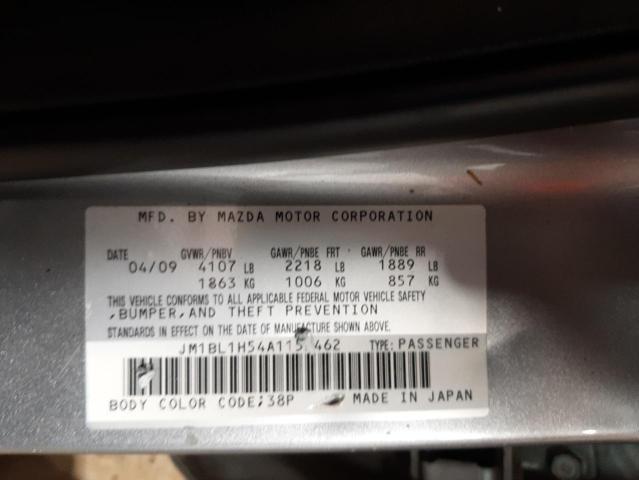Photo 10 from auction – 2010 MAZDA 3 S with VIN JM1BL1H54A1152462