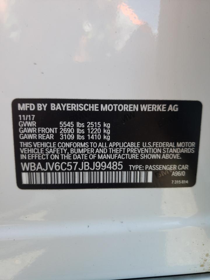 Photo 10 from auction – 2018 BMW 640 XIGT with VIN WBAJV6C57JBJ99485