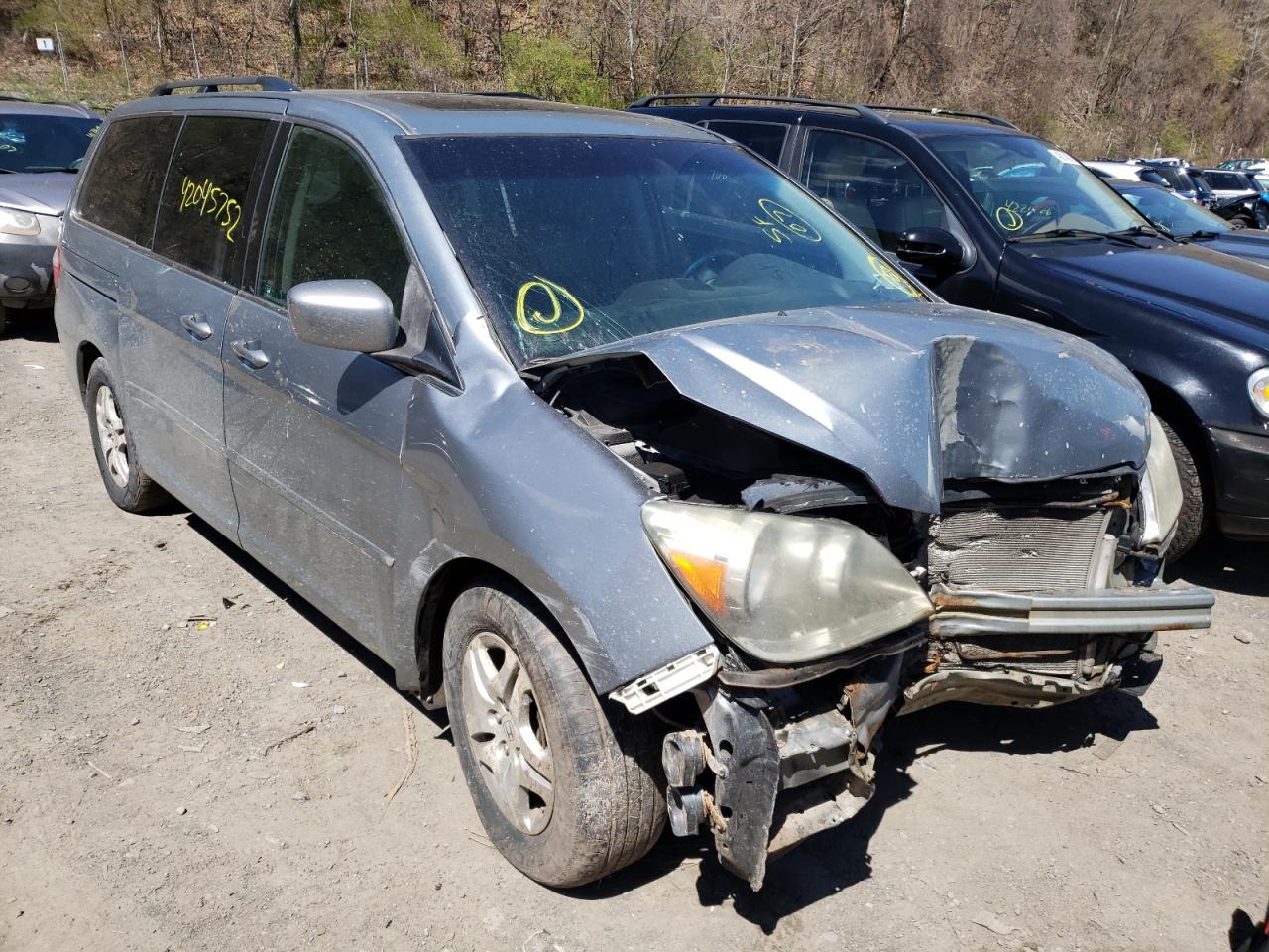 HONDA ODYSSEY EX 2007 with VIN 5FNRL38797B079262 - Photo from auction