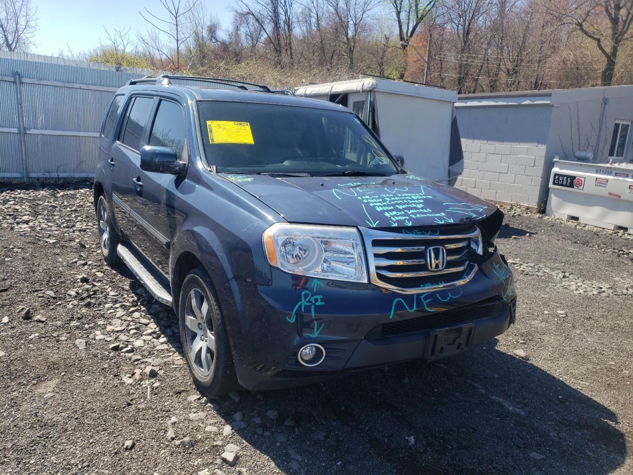 HONDA PILOT TOUR 2012 with VIN 5FNYF4H91CB010179 - Photo from auction