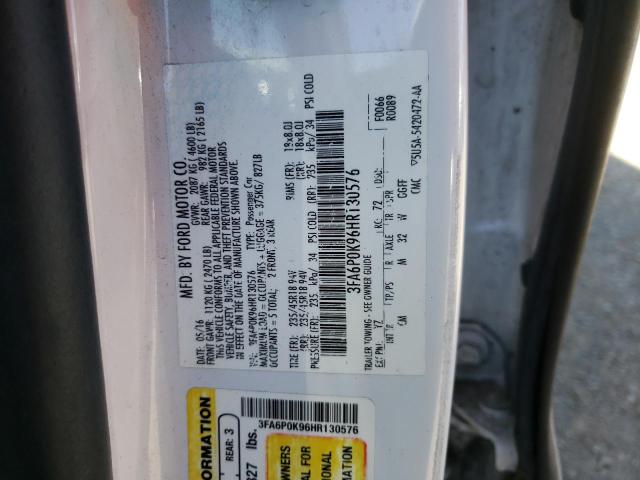Photo 10 from auction – 2017 FORD FUSION TIT with VIN 3FA6P0K96HR130576