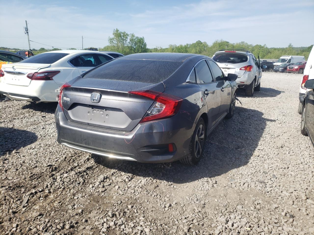 Photo 4 from auction – 2019 HONDA CIVIC LX with VIN 19XFC2F62KE011245
