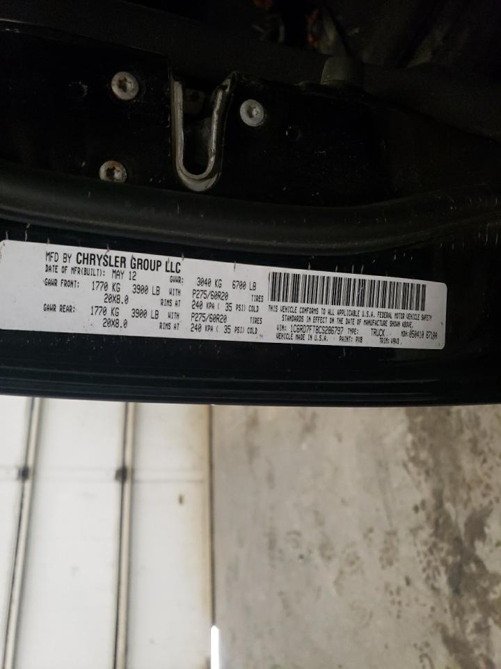 Photo 11 from auction – 2012 DODGE RAM 1500 S with VIN 1C6RD7FT8CS286797