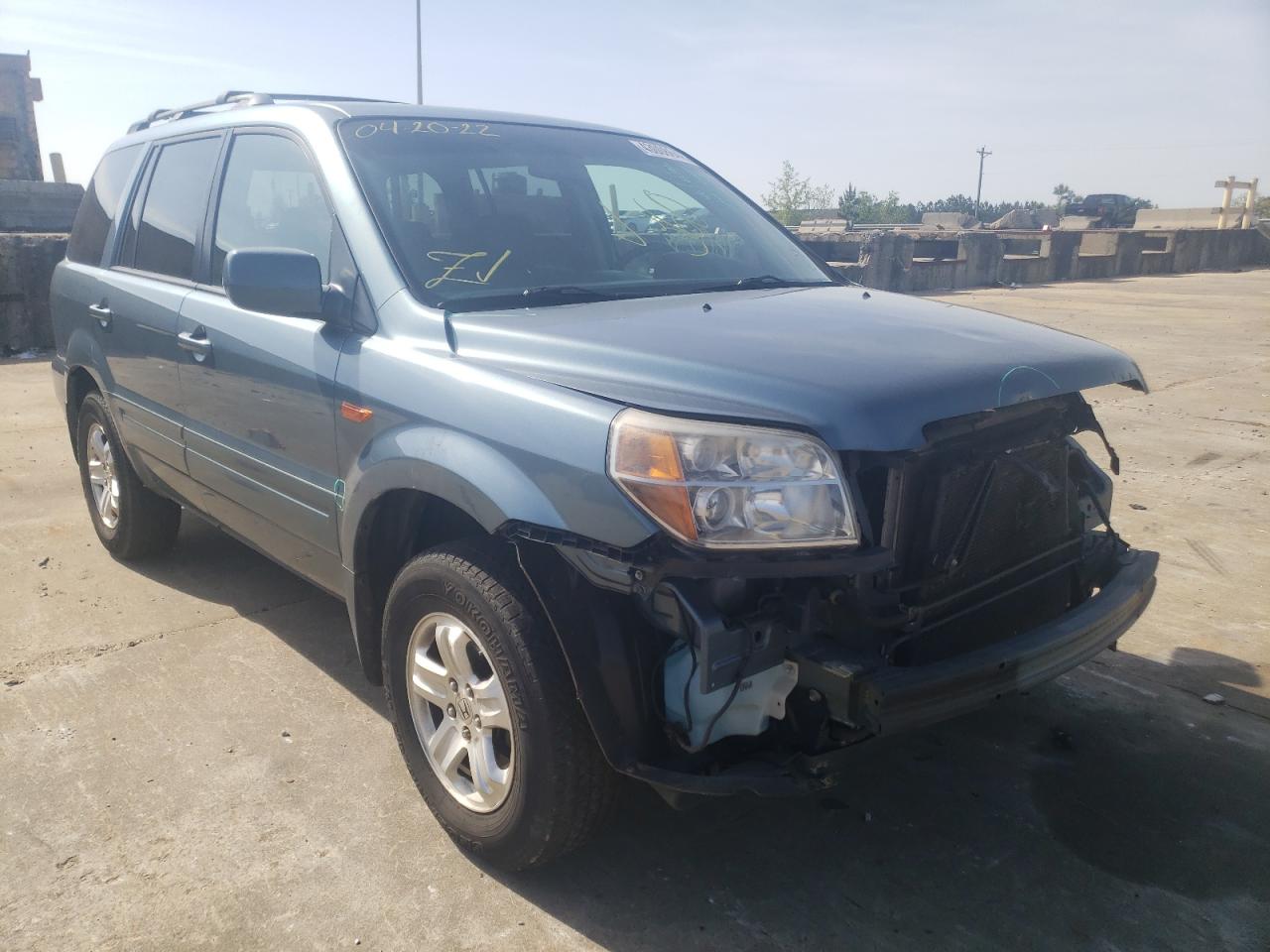 HONDA PILOT VP 2008 with VIN 5FNYF28298B009943 - Photo from auction