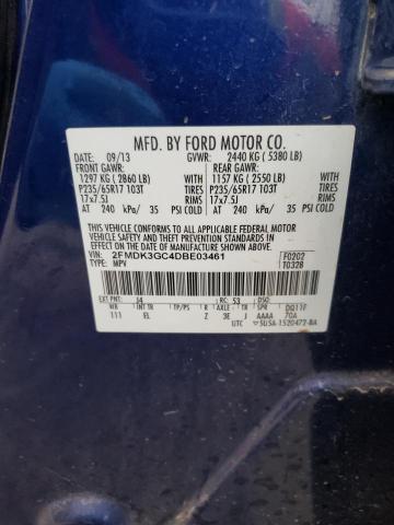 Photo 10 from auction – 2013 FORD EDGE SE with VIN 2FMDK3GC4DBE03461