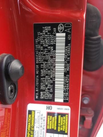 Photo 10 from auction – 2016 TOYOTA COROLLA L with VIN 2T1BURHE1GC581929