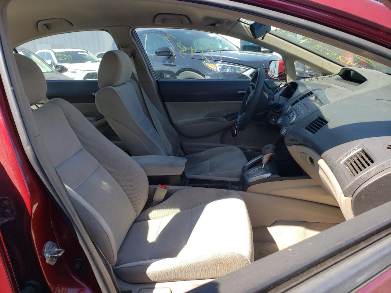 Photo 5 from auction – 2011 HONDA CIVIC LX with VIN 2HGFA1F59BH547493