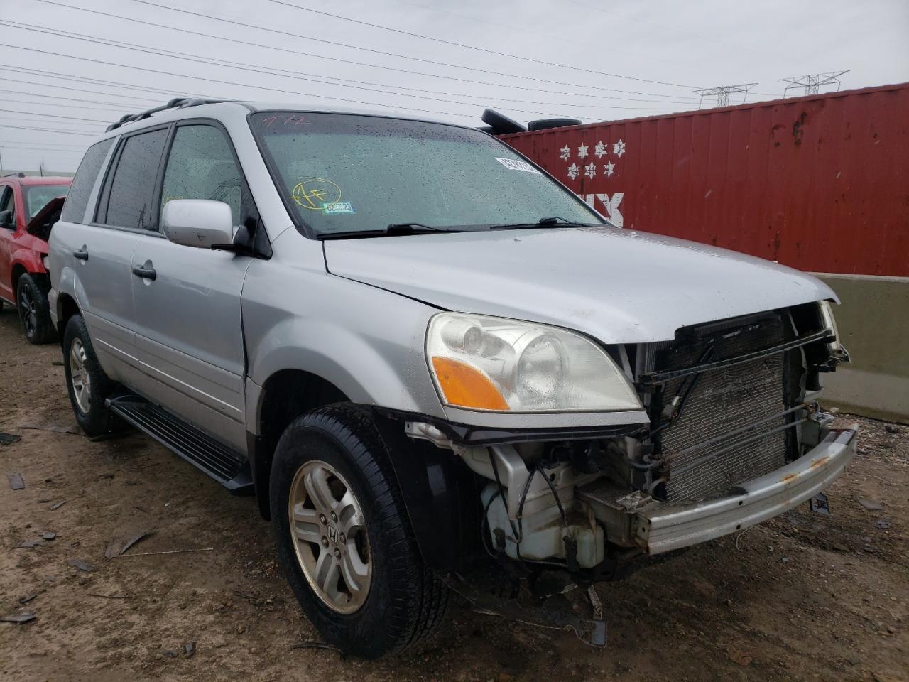 HONDA PILOT EX 2005 with VIN 2HKYF18445H524664 - Photo from auction