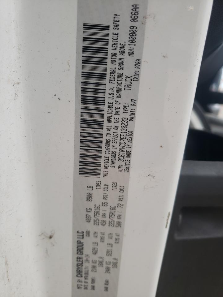 Photo 10 from auction – 2014 RAM PROMASTER with VIN 3C6TRVCD7EE130233