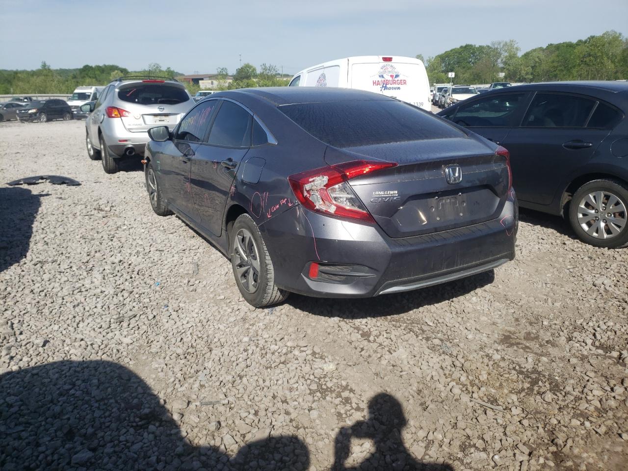 Photo 3 from auction – 2019 HONDA CIVIC LX with VIN 19XFC2F62KE011245