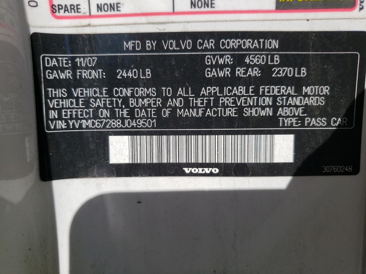 Photo 10 from auction – 2008 VOLVO C70 T5 with VIN YV1MC67288J049501