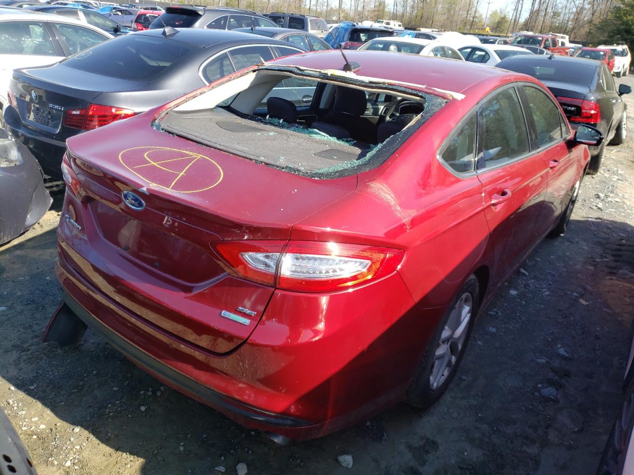 Photo 4 from auction – 2016 FORD FUSION SE with VIN 1FA6P0HD5G5122613