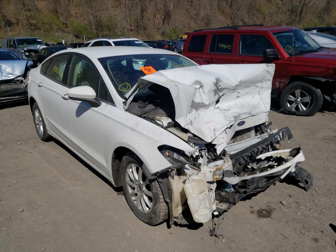 FORD FUSION S 2017 with VIN 3FA6P0G77HR289677 - Photo from auction