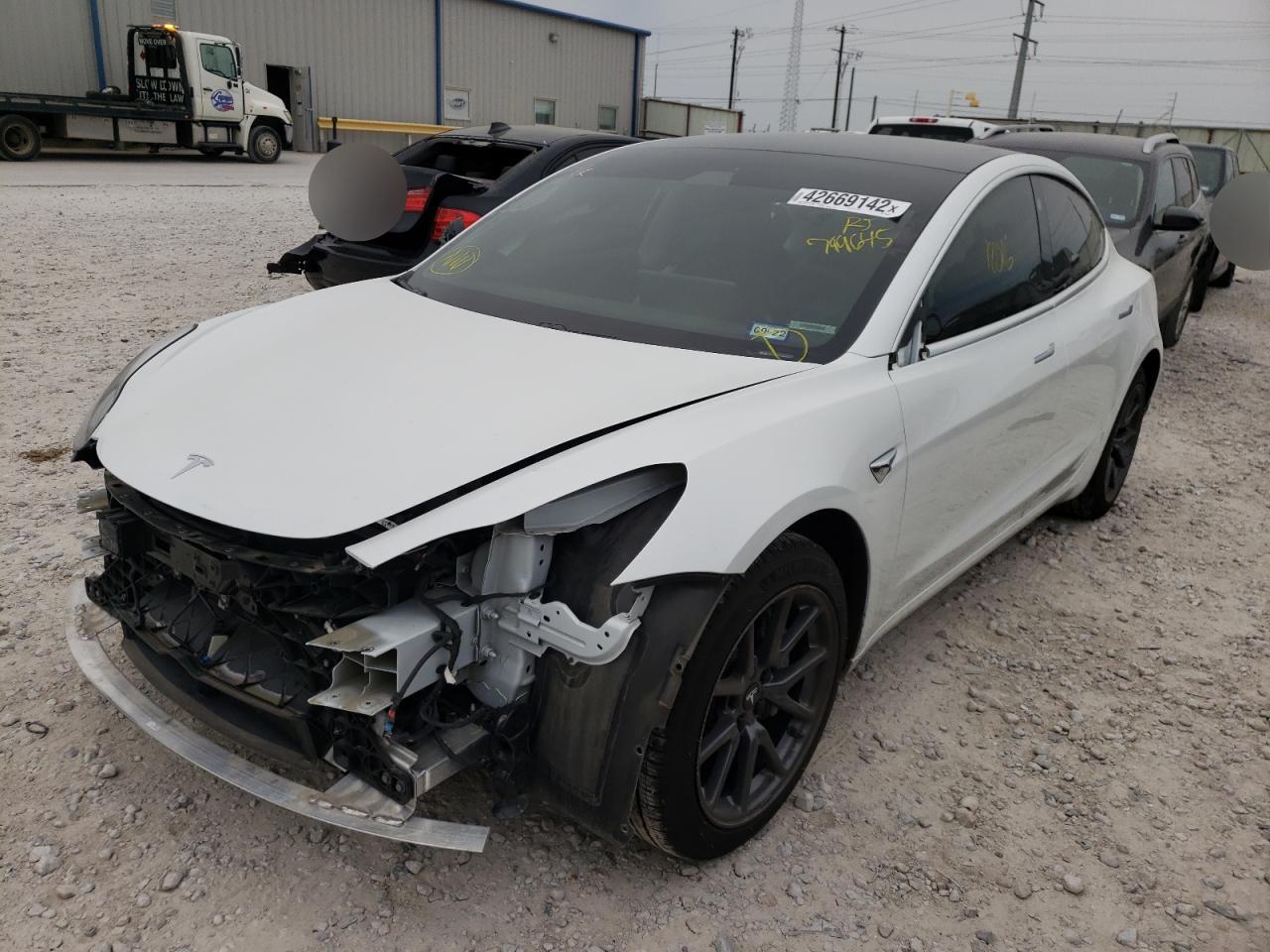 Photo 2 from auction – 2020 TESLA MODEL 3 with VIN 5YJ3E1EA0LF799645