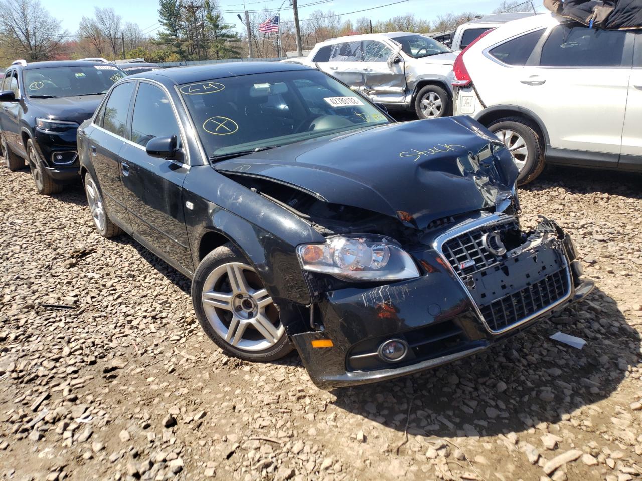 AUDI A4 2008 with VIN WAUAF78E88A113113 - Photo from auction