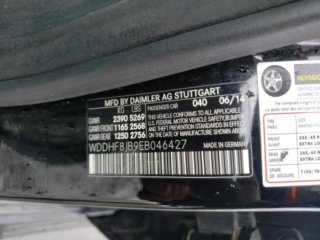 Photo 10 from auction – 2014 MERCEDES-BENZ E 350 4MAT with VIN WDDHF8JB9EB046427