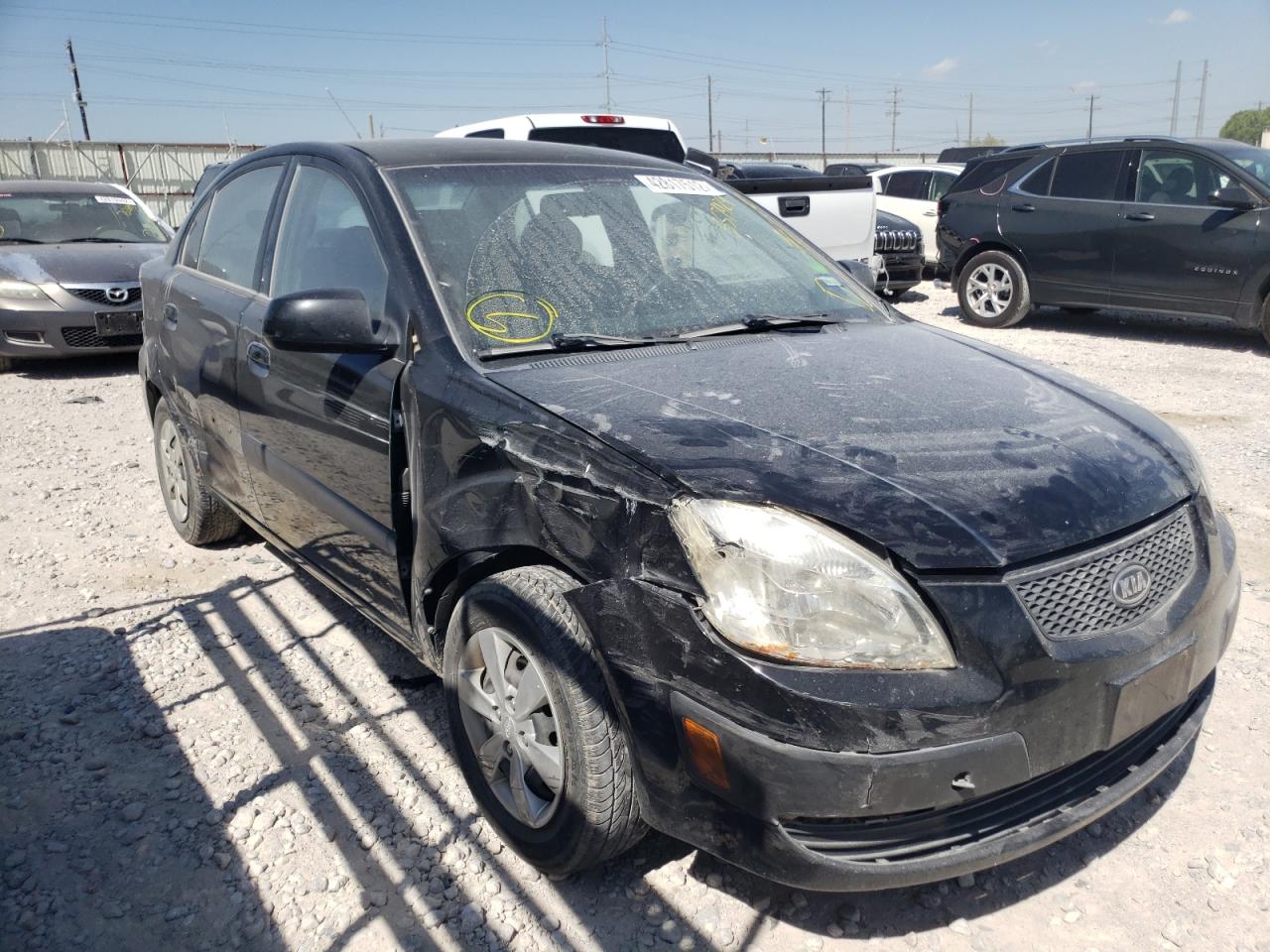 KIA RIO BASE 2009 with VIN KNADE223096557424 - Photo from auction