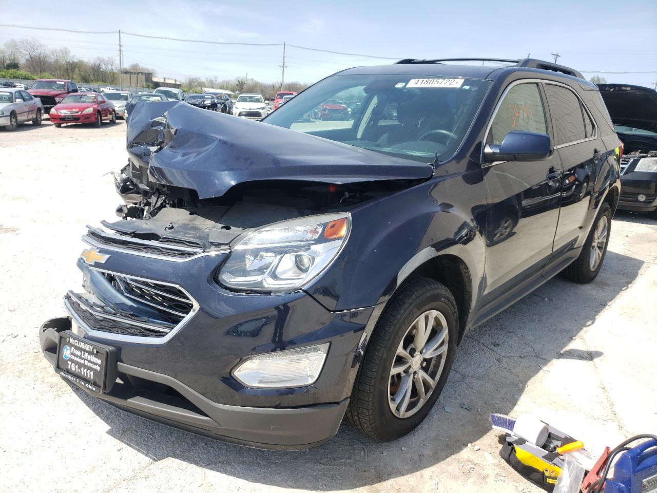 Photo 2 from auction – 2017 CHEVROLET EQUINOX LT with VIN 2GNALCEKXH1608168