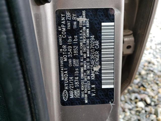 Photo 10 from auction – 2014 HYUNDAI ACCENT GLS with VIN KMHCT5AE3EU170294