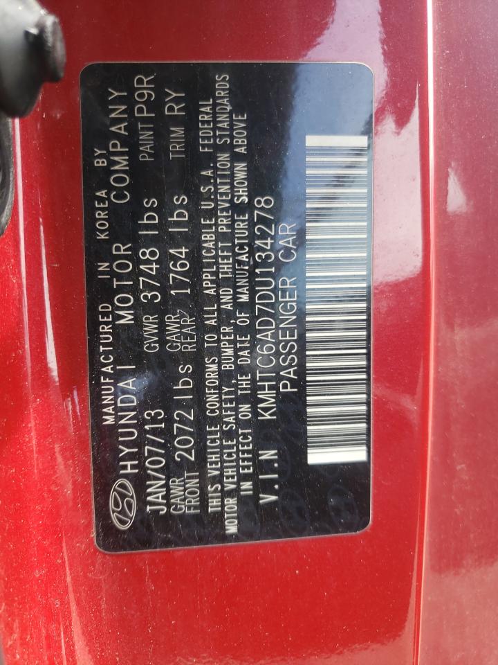 Photo 10 from auction – 2013 HYUNDAI VELOSTER with VIN KMHTC6AD7DU134278