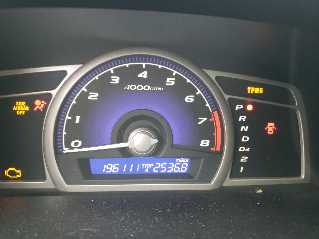 Photo 8 from auction – 2008 HONDA CIVIC with VIN 1HGFA16828L060271