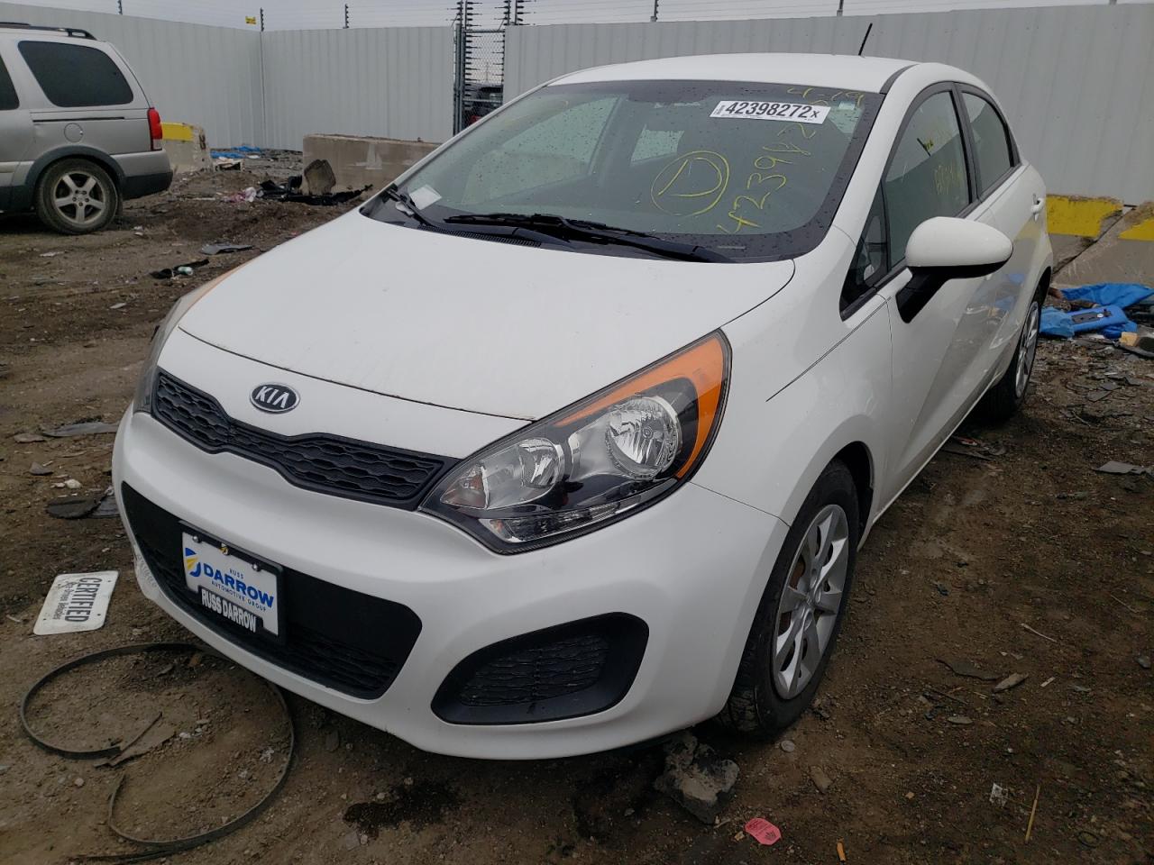 Photo 2 from auction – 2012 KIA RIO LX with VIN KNADM5A39C6054911