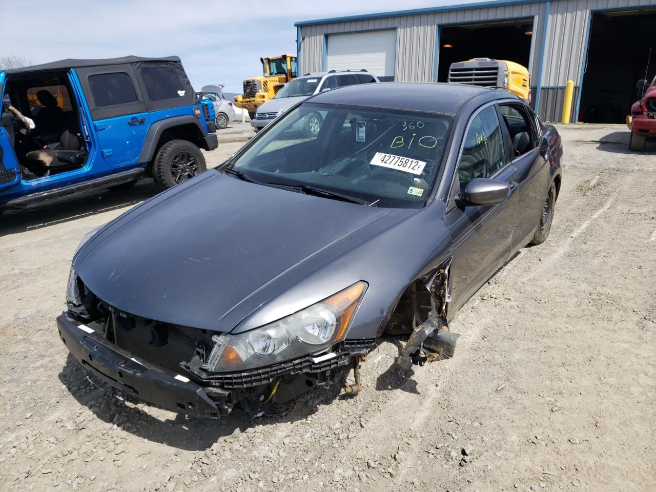 Photo 2 from auction – 2012 HONDA ACCORD LX with VIN 1HGCP2F31CA244116