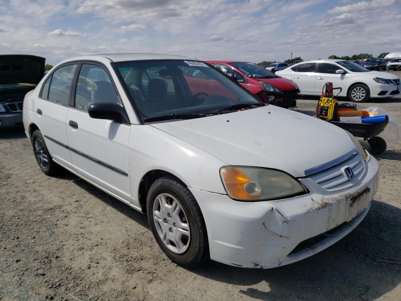 HONDA CIVIC DX 2001 with VIN 2HGES162X1H548469 - Photo from auction