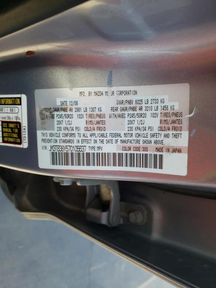 Фото 10 с аукциона – 2007 MAZDA CX-9 с VIN JM3TB38Y570105637