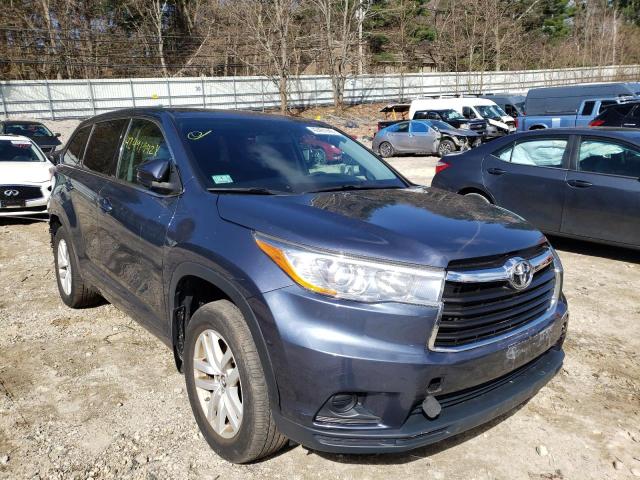 TOYOTA HIGHLANDER 2016 with VIN 5TDBKRFH7GS346963 - Photo from auction