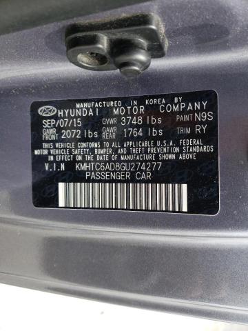 Photo 10 from auction – 2016 HYUNDAI VELOSTER with VIN KMHTC6AD8GU274277