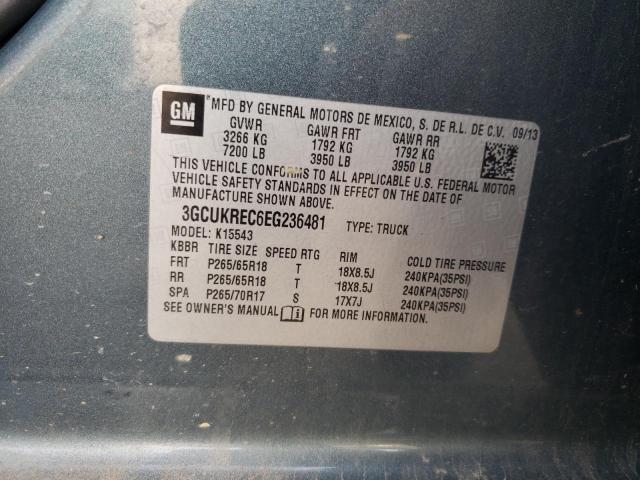 Photo 10 from auction – 2014 CHEVROLET SILVERADO with VIN 3GCUKREC6EG236481