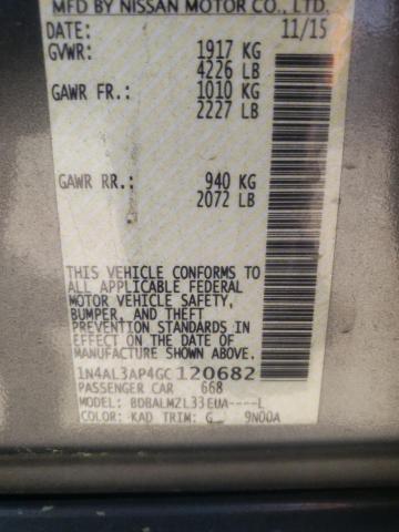 Photo 10 from auction – 2016 NISSAN ALTIMA with VIN 1N4AL3AP4GC120682