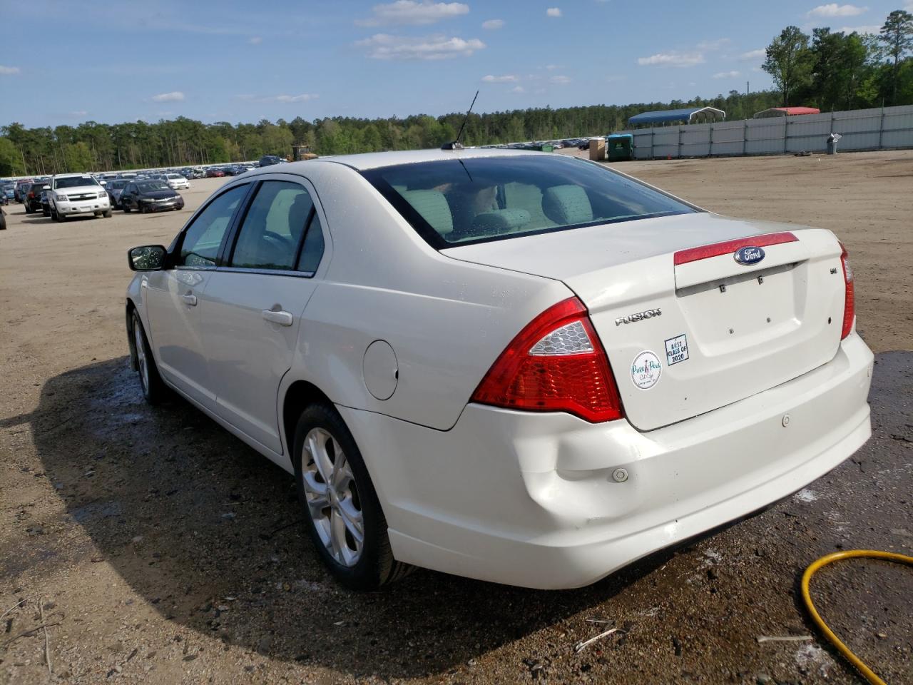 Photo 3 from auction – 2012 FORD FUSION SE with VIN 3FAHP0HA4CR234972