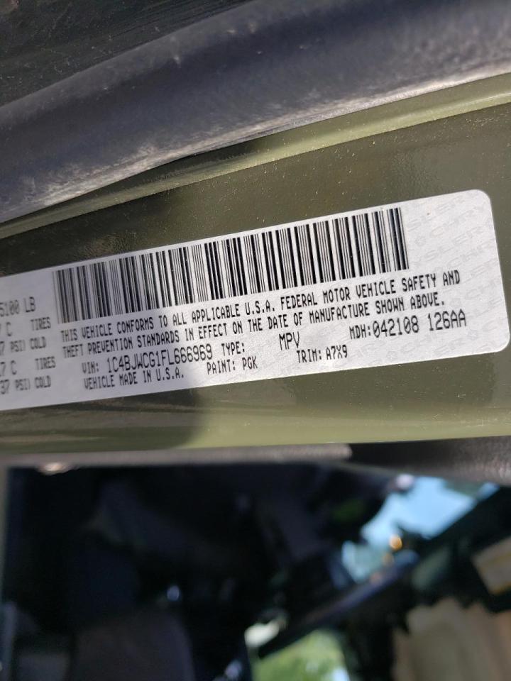 Photo 10 from auction – 2015 JEEP WRANGLER R with VIN 1C4BJWCG1FL666969