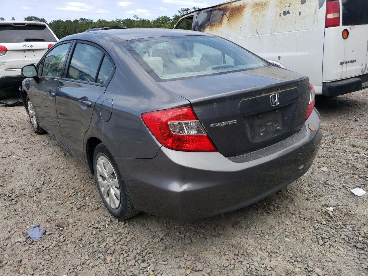 Photo 3 from auction – 2012 HONDA CIVIC LX with VIN 19XFB2F52CE029241