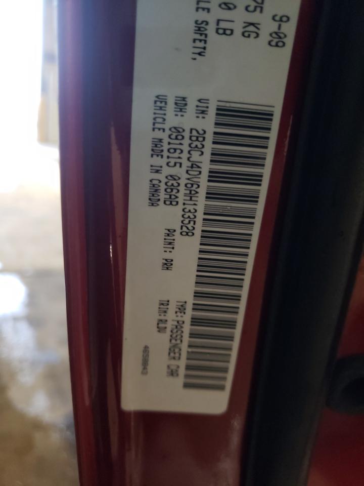 Photo 10 from auction – 2010 DODGE CHALLENGER with VIN 2B3CJ4DV6AH133528